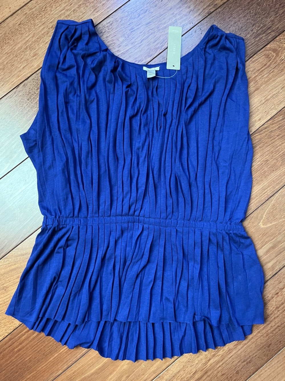 NWT J. Crew Pleated Sleeveless Top